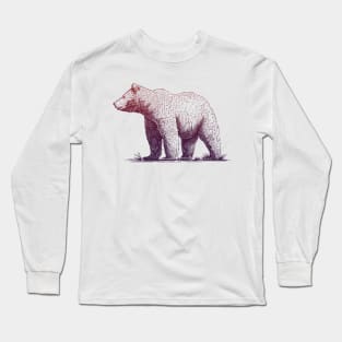 Beary Beautiful Graphic Grizzly Long Sleeve T-Shirt